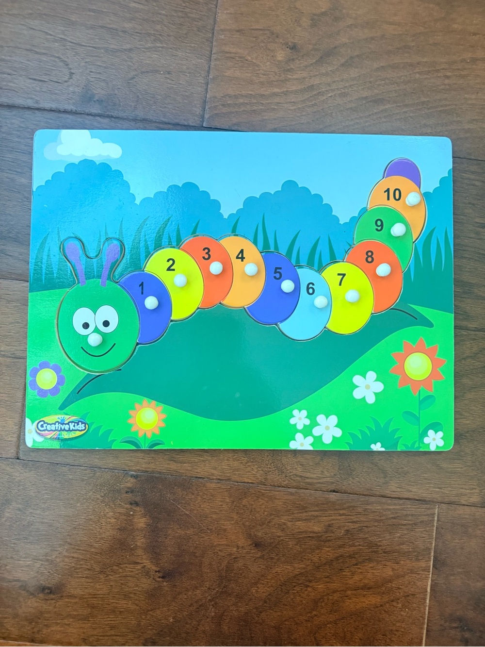 Creative Kids Caterpillar Number Wooden Puzzle